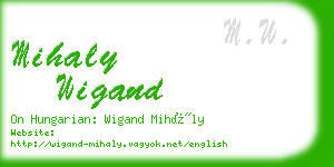 mihaly wigand business card